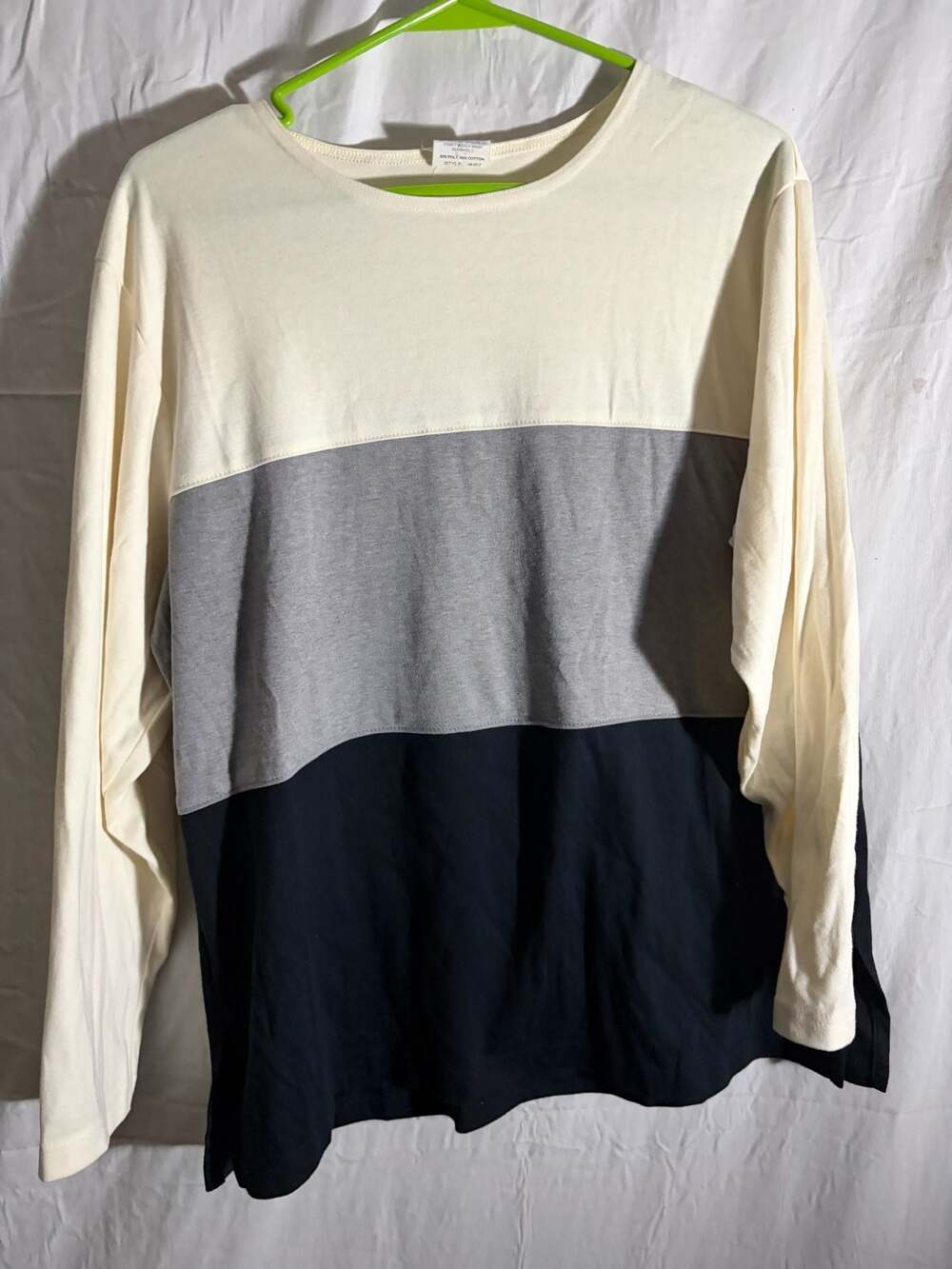 Links Men's Long Sleeve Colorblock Crew Neck T-Shirt